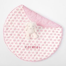 Shop Block Print Quilted Play Mat, Pink Elephant and more
