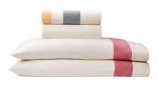Shop Hudson’s Bay Stripes Flannel Queen Bed Sheet Set, White and more