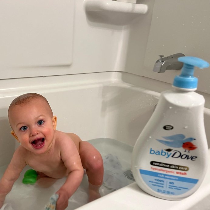 user image by @babyblue_1622, Baby Dove Fragrance Free Moisture Baby Body Wash &#38; Shampoo Hypoallergenic  for Eczema-Prone Skin - 20 fl oz