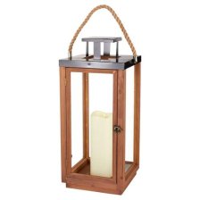 Shop CANVAS Canadian Christmas Collection Light-Up Wooden Lantern with Rope Handle and more