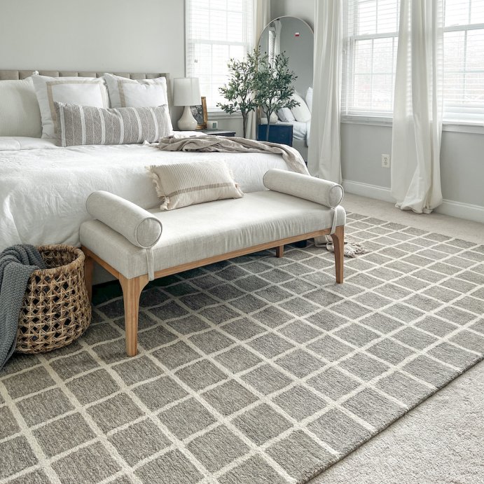 user image by greenssweethome, Randolph Bench with Bolster Pillows Linen - Threshold™ designed with Studio McGee