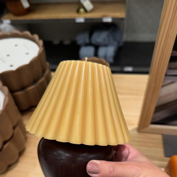 user image by @neutralcuratedhome, 6.3&#34; Lamp Figural Sculpted Candle - Hearth &#38; Hand&#8482; with Magnolia