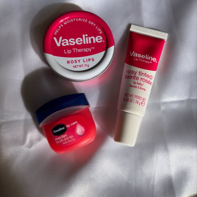 user image by @thefriedpaneer, Vaseline Lip Therapy Travel Size Rosy Lip Balm - 2pk
