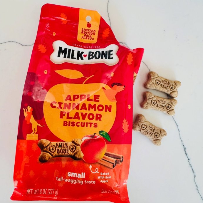 user image by @mich.elsps, Milk-Bone Halloween Apple and Cinnamon Flavor Dog Treats - 8oz