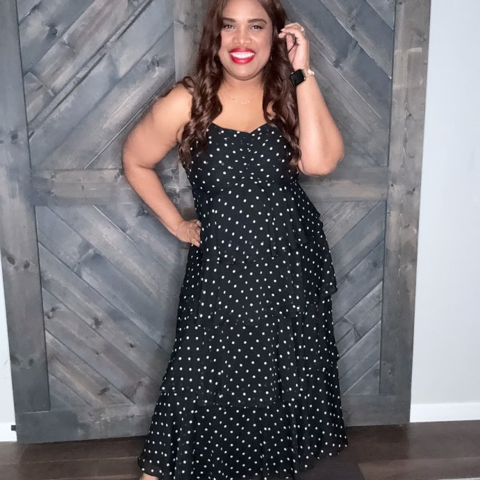 user image by @simonsays.getdressed, Women's Tiered Ruffle Maxi A-Line Dress - A New Day™