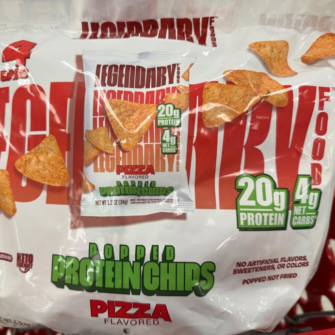 user image by @sindailyy, Legendary Foods Gluten Free and Keto Friendly Popped Protein Chips - Pizza - 4.8oz/4ct