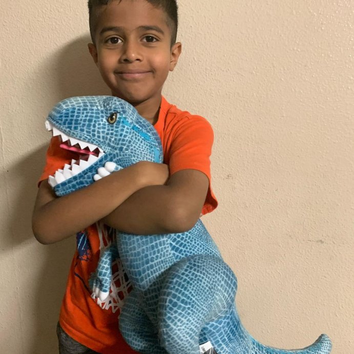 user image by @summi2578, Jurassic World T-Rex Kids&#39; Throw Pillow Blue