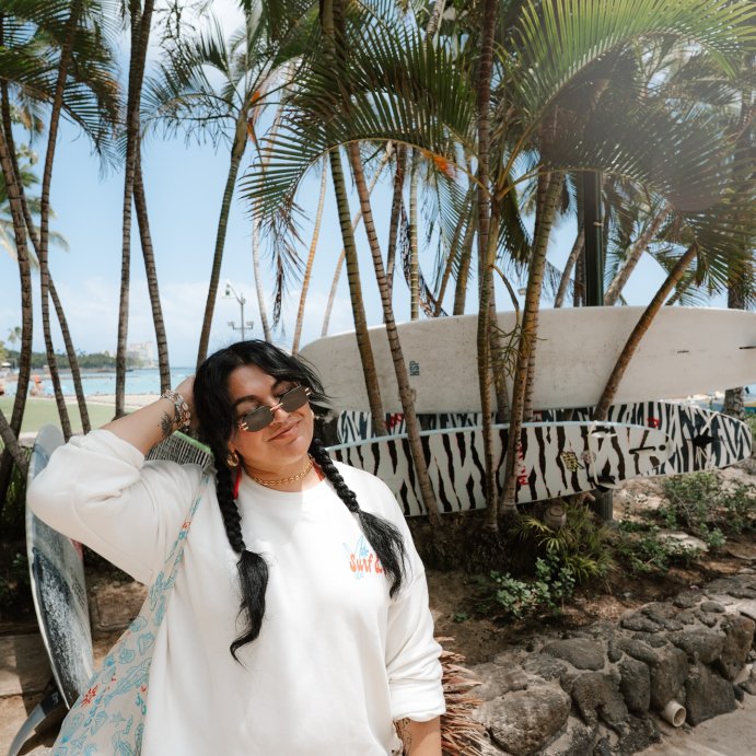 user image by @ericacanant, Women's Oversized Graphic Pullover Sweatshirt - Wild Fable™