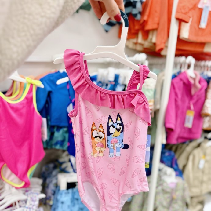 user image by @targetscallingme, Toddler Girls' Bluey One Piece Swimsuit - Pink