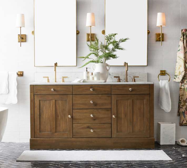 Bathroom storage deals pottery barn