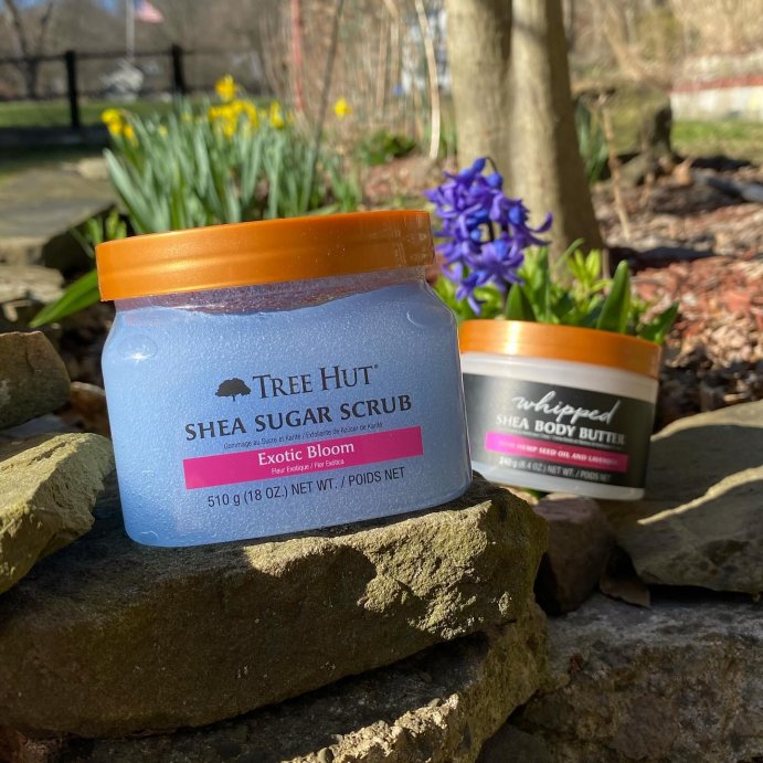user image by @nerdy___katie, Tree Hut Exotic Bloom Shea Sugar Floral Body Scrub - 18oz