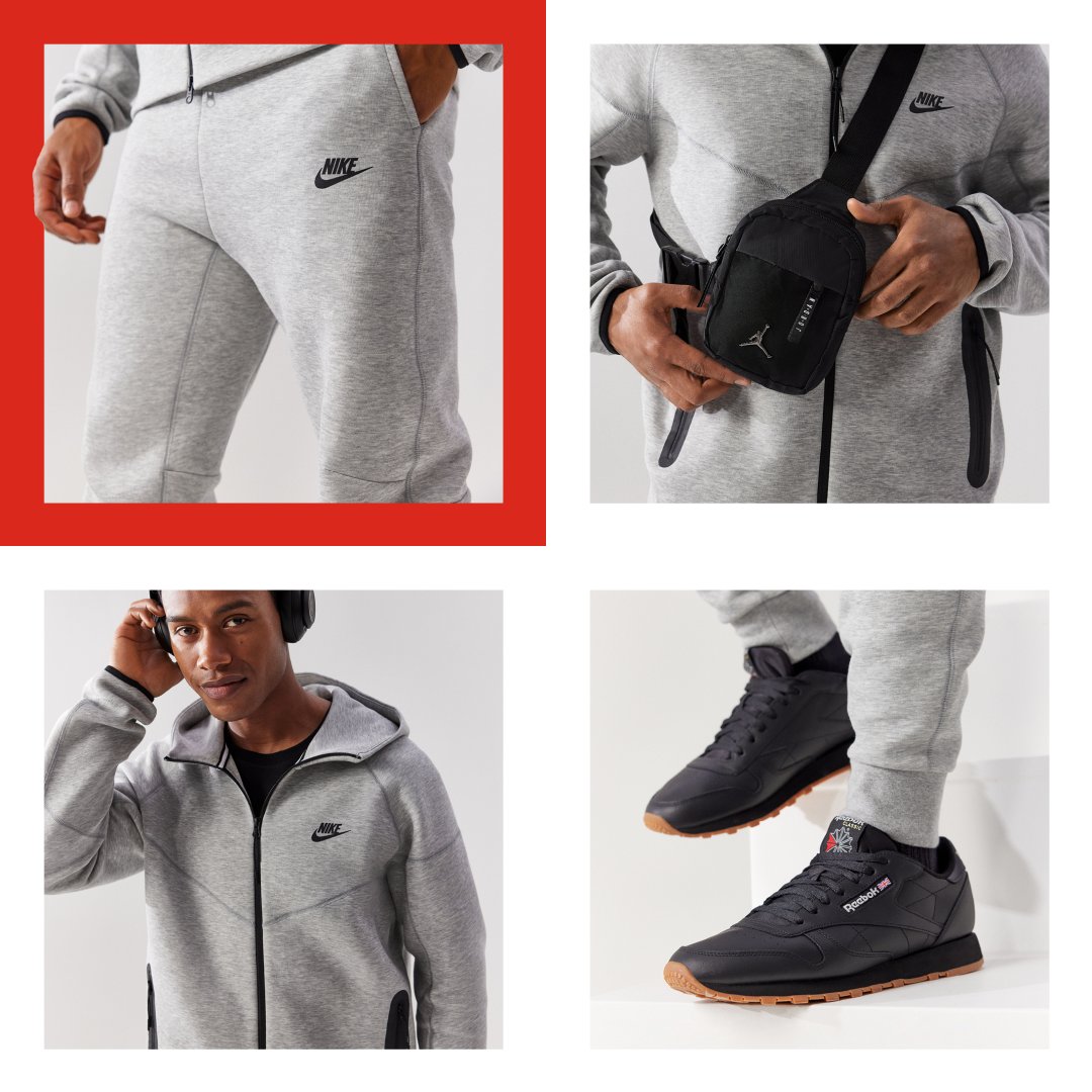 Nike Grey Tech Fleece  Nike tech fleece tracksuit, Nike tech tracksuit, Nike  tech fleece outfit men