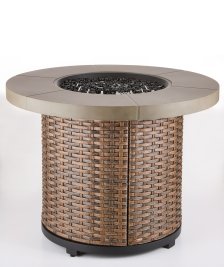 Shop CANVAS Bryce Stainless Steel Round Outdoor Gas Fire Table, 32-in and more