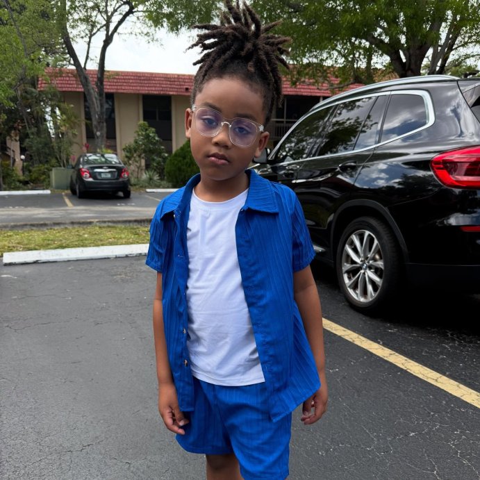 user image by @itsanthonyyy___, Toddler Boys' Short Sleeve Button-Up and Pull-On Shorts Set - Cat & Jack™ Medium Wash