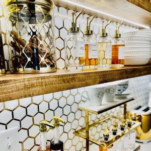 Marble & Brass 3-Tiered Stand