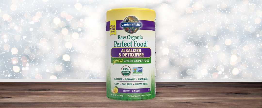 Shop Garden of Life Raw Organic Perfect Food Alkalizer & Detoxifier ? Juiced Greens Powder ? Lemon Ginger (9.4 oz./30 Servings) and more