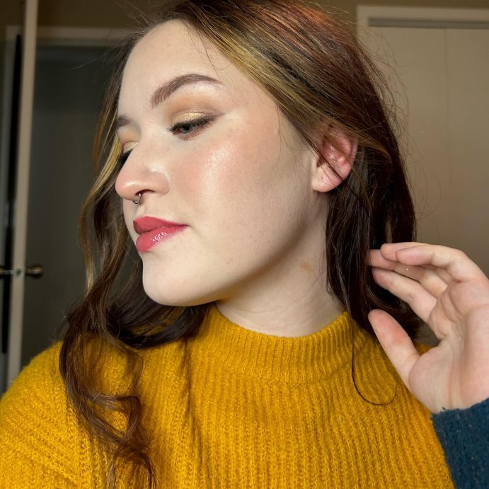 user image by @abbymccarthyartistry, ESSENCE Pure Nude Baked Blush - 0.24oz
