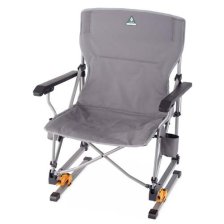 Shop Fauteuil à bascule pliable de camping Woods Bonavista, gris and more