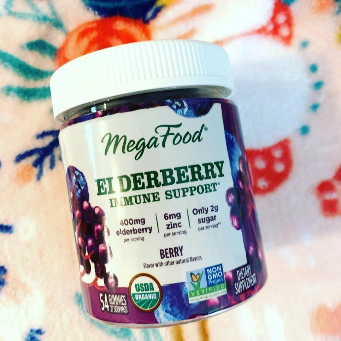 user image by @heyitsmenishab, MegaFood Elderberry Gummies - Vegan Elderberry Immune Support Gummies With Zinc - 54ct