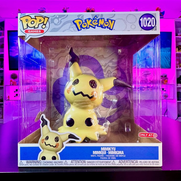 user image by @iconnicgames, Funko POP! Jumbo: Pok&#233;mon Mimikyu Figure