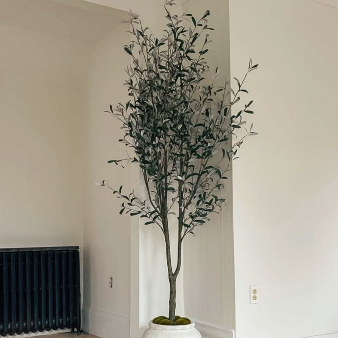 user image by @thehomezhuzh, 93&#34; Artificial Olive Tree - Threshold&#8482; designed with Studio McGee: No Assembly, Indoor Polyester Decor