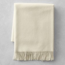 Shop Solid Cashmere Throw, 50" X 65", Ivory and more Shop Solid Cashmere Throw, 50" X 65", Ivory and more