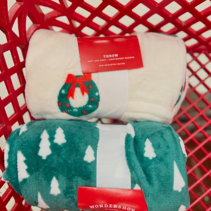 user image by @momlifeandstylefinds, Christmas Plush Throw Blanket - Wondershop™