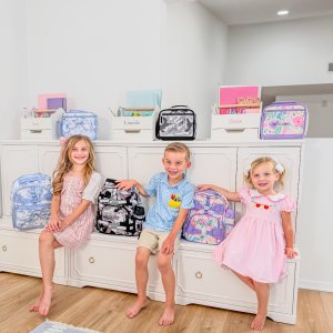 Mackenzie Lavender Floral Blooms Lunch Boxes | Pottery Barn Kids