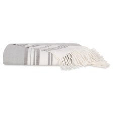Shop Jeté Danae cailloux/lait/pavé and more