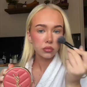 Harriet Donachy&rsquo;s mediaimport video of YSL BEAUTY Make Me Blush Powder,YSL BEAUTY Lash Clash Extreme Volume Mascara,YSL BEAUTY Loveshine Plumping Lip Oil Gloss