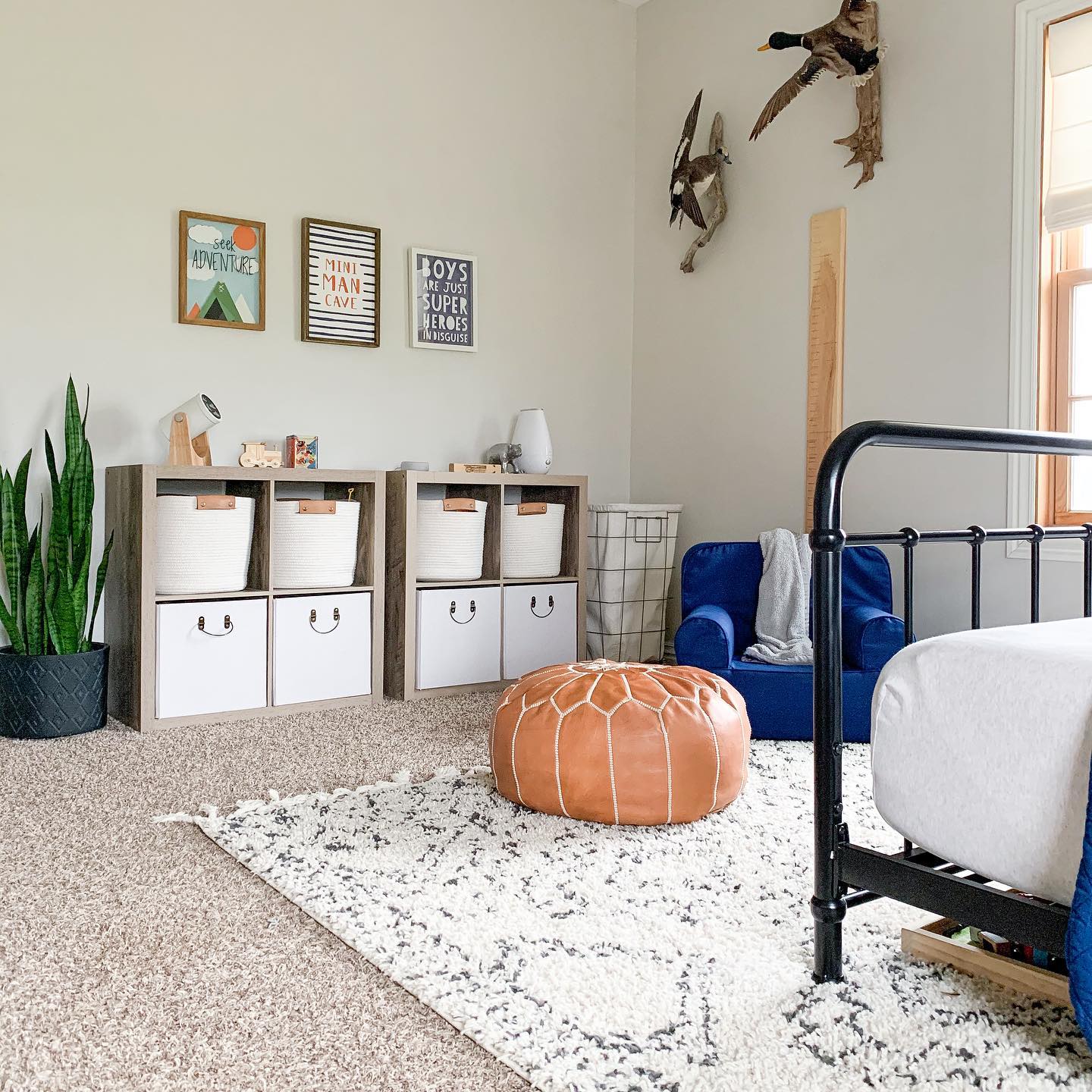 Simple outdoor boy's room Instagram Post