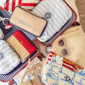 4 Piece Striped Packing Cube Set