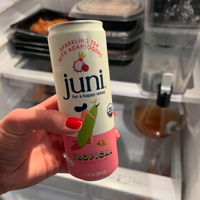 user image by @babsbitesnbevs, Juni Sparkling Tea Beverage