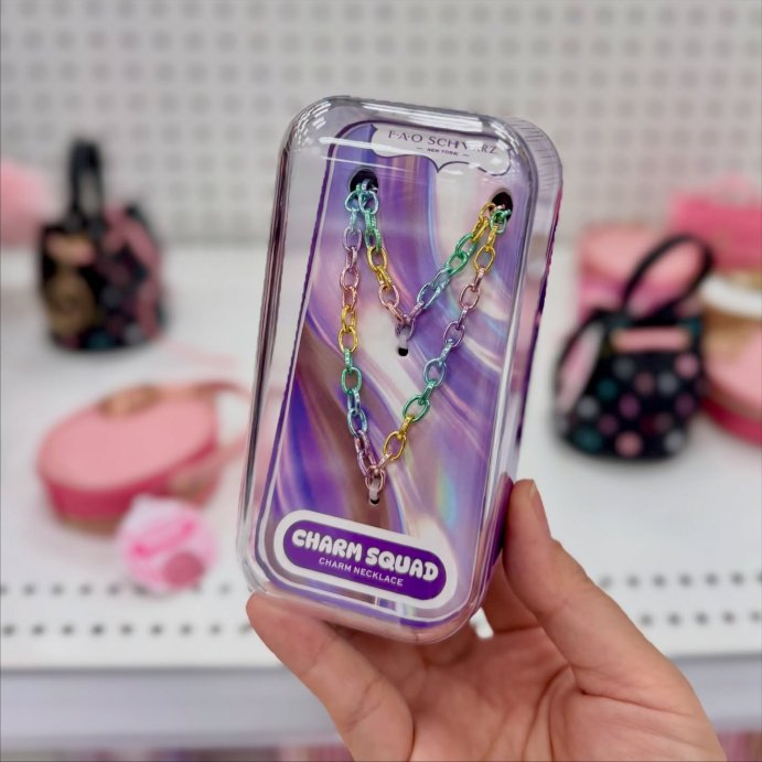 user image by @katattarget, FAO Schwarz Charm Squad Rainbow Necklace