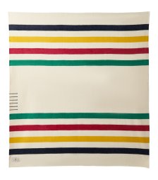 Shop Hudson’s Bay Stripes Point Blanket, Queen Size, White and more
