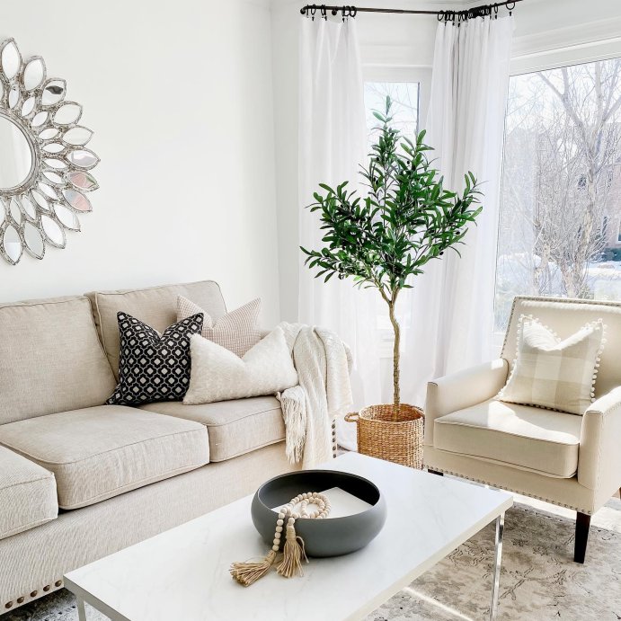 user image by @my_passion_for_decor, Maxwell Two-Tone Modern Glam Coffee Table - Saracina Home