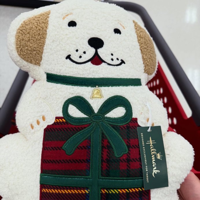 user image by @momcartfinds, Hallmark Novelty Dog Dec Pillow Sham Ivory