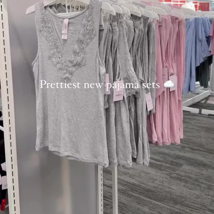 user image by @targetwithtay, Women's Lace Trim Ribbed Tank Top and Shorts Pajama Set - Auden™