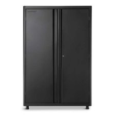 Shop Mastercraft 48" Black 2-Door Tall Cabinet with Adjustable Shelves, 48 x 18 x 72-in and more