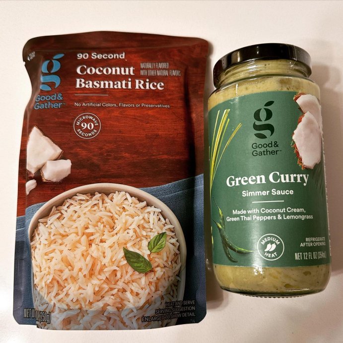 user image by @easycookinggvl, 90 Second Coconut Basmati Rice Microwavable Pouch - 8.8oz - Good &#38; Gather&#8482;