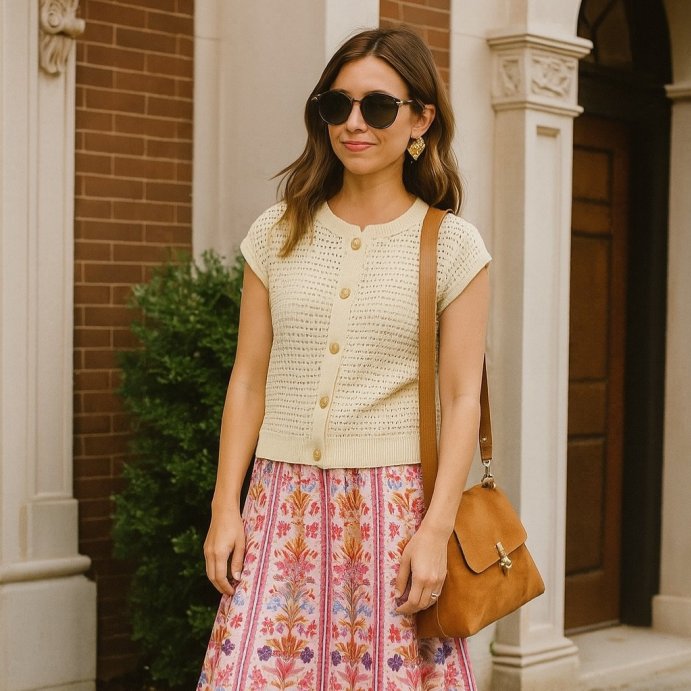 user image by @atyourdoor.co, Women's Pointelle Sweater Vest - Universal Thread™