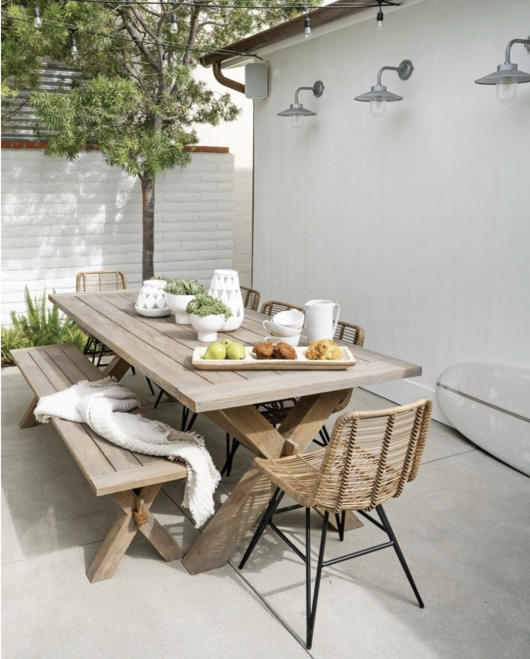 round outdoor dining table for 8 on 10 Natural Materials We Love For Outdoor Furniture Kathy Kuo Blog Kathy Kuo Home