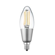 Shop Ampoules à DEL intelligentes à intensité variable à culot E12 NOMA iQ, 350 lumens, luminosité ajustable, paq. 2 and more