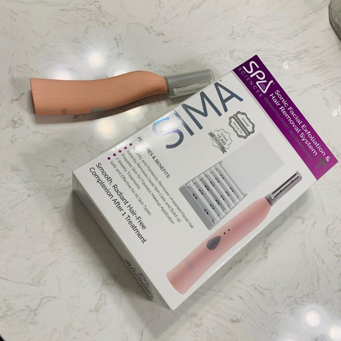 user image by @bullseyemademedoit, Spa Sciences SIMA Deluxe Sonic Dermaplaning Tool for Exfoliation &#38; Peach Fuzz Removal