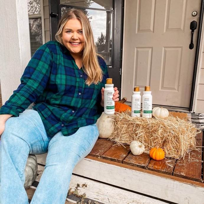 user image by @keepingitcaitlin, Raw Sugar The Scalp Restore Shampoo - Jojoba + Aloe + Niacinamide - 18 fl oz