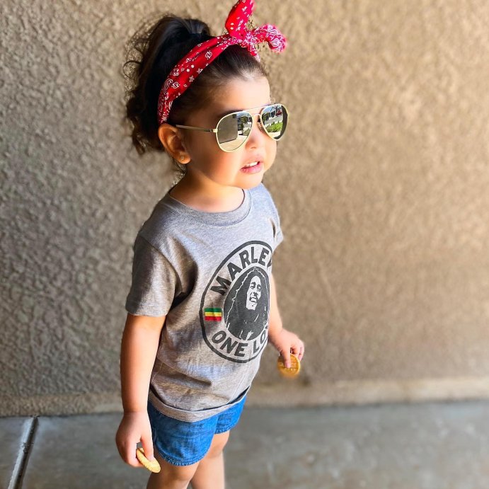 user image by @aryaroselovesbows, Toddler Boys' Bob Marley 'One Love' Short Sleeve Graphic T-Shirt - Gray
