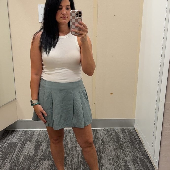 user image by @the.melanie.edit, Women's High-Rise Pleated Skort - A New Day™