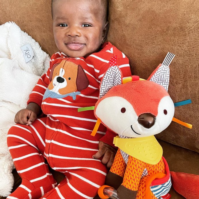 user image by @isabelbalogun, Skip Hop Bandana Buddies Stroller Toy