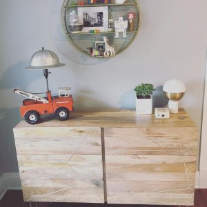 Roar & Rabbit Brass Geo Inlay 6-Drawer Dresser (54") | West Elm