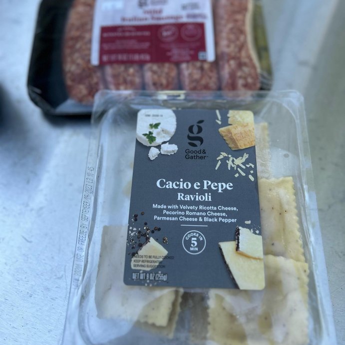 user image by @griddlersontheporch, Cacio e Pepe Ravioli - 9oz - Good &#38; Gather&#8482;